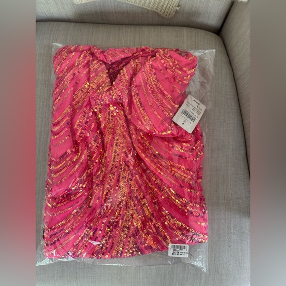 Coleen Sequin Striped Bodycon Party Dress - Picture 6 of 7